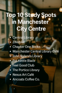 Read more about the article Top 10 Study Spots in Manchester City Centre