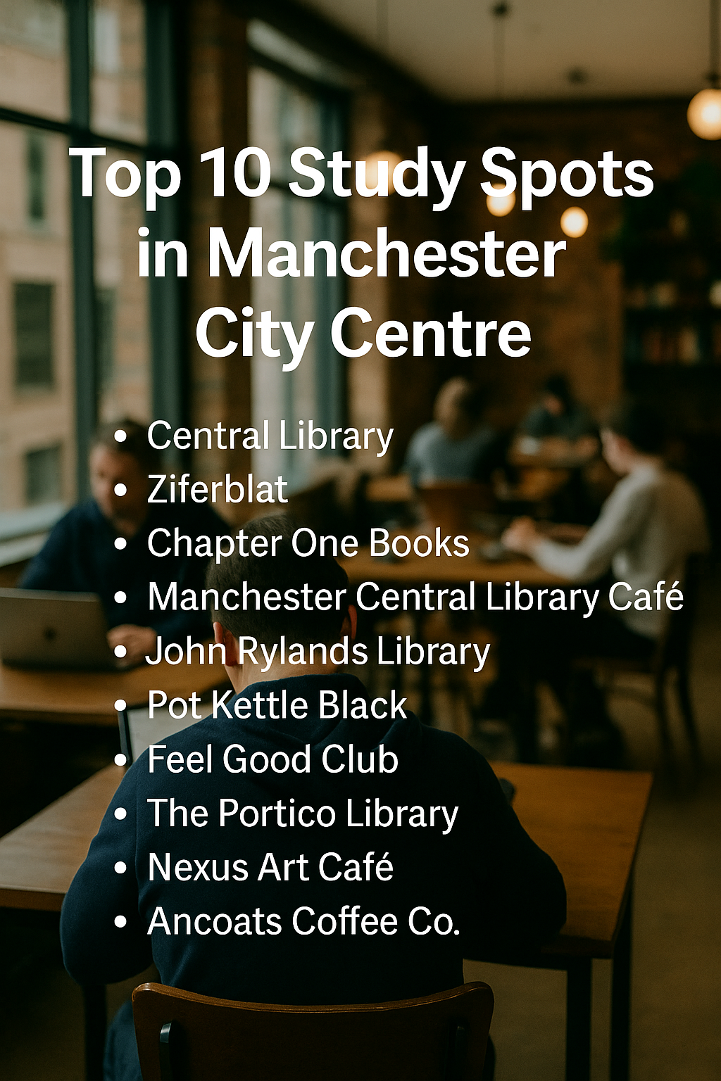 Top 10 Study Spots in Manchester City Centre
